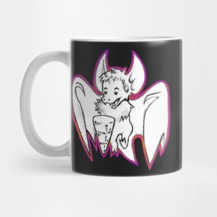 Halloween Bat Boy B&W Mug